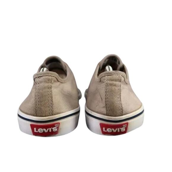 Levis Shoes Mens 11 Sneakers Lifestyle Casual Canvas Lace Up Brown Skate Style - Picture 6 of 12
